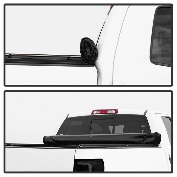 SPYDER xTune 00-06 Toyota Tundra 78in. Short Bed Roll Up Style Tonneau Cover - Black (TC-RU-TTU00-78) 9043895