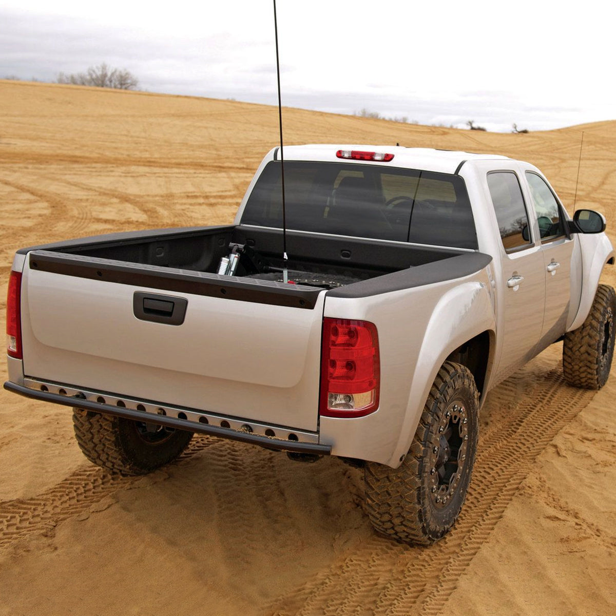 2007-2014 Chevrolet Silverado 1500/ GMC Sierra 1500 Black Textured ABS OE Style Tailgate Cap Protector Cover