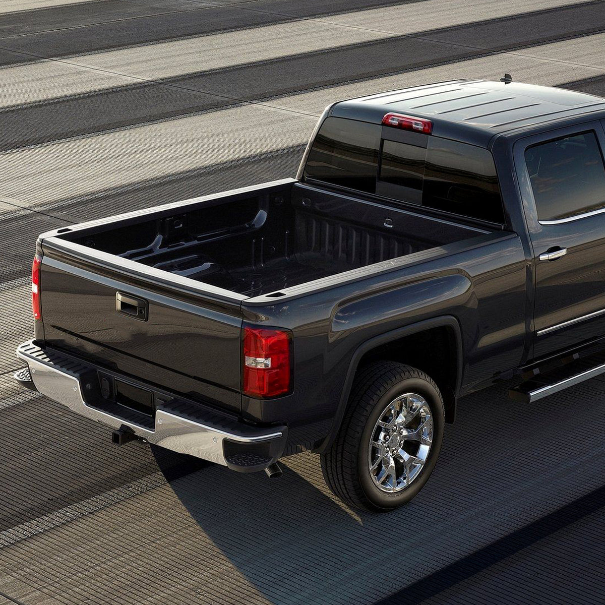 2014-2018 Chevrolet Silverado/2014-2018 GMC Sierra Black ABS Tailgate Cap Cover