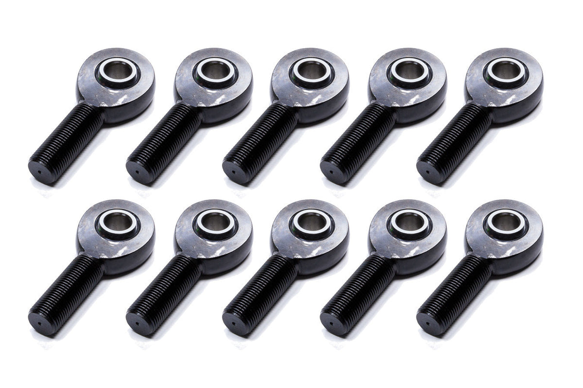 Rod End Alum LH Male Blk 1/2ID x 5/8 Thread 10pk