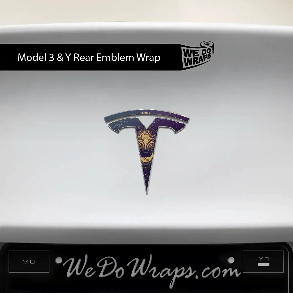 Tarot Sun and Moon Decals (Front + Back) | Model 3