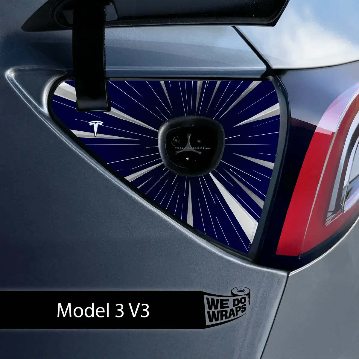 Insane Performance Mode Tesla Charge Port Wrap | Model 3