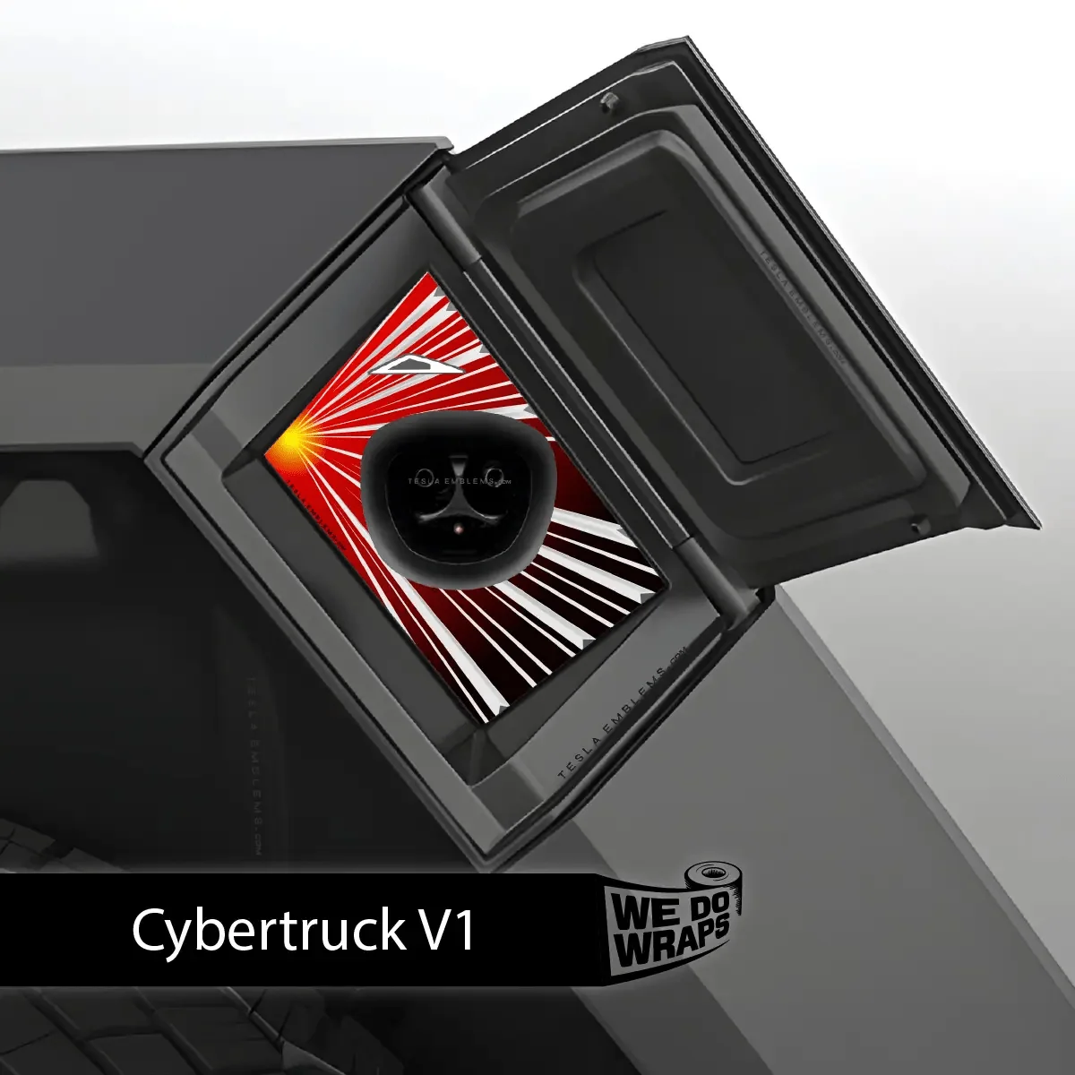 Launche Performance Mode Tesla Charge Port Wrap | Cybertruck