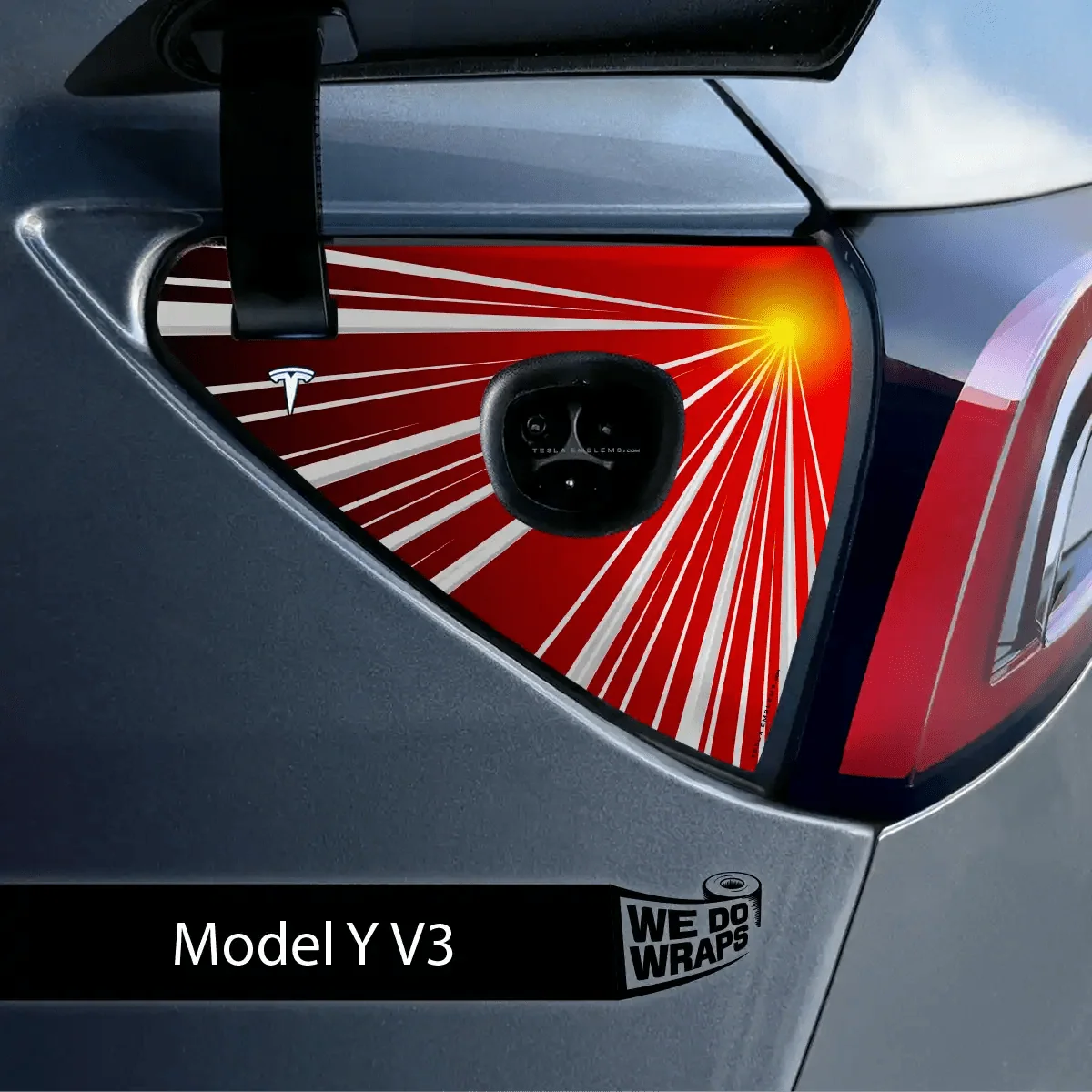 Launch Performance Mode Tesla Charge Port Wrap | Model Y