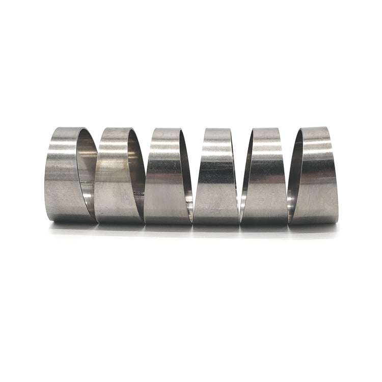 2.500" OD x 0.047" (1.2mm) Long Radius (1.5D) Pie Cut CP1 Titanium (90° Bend - 6 Pieces Total)