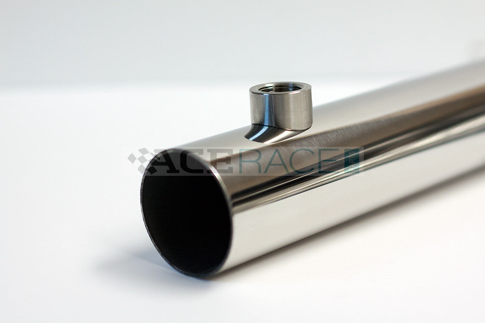 M18 x 1.5 O2 Sensor Bung - Saddled for 1.500"-2.500" OD Tube - 304 Stainless