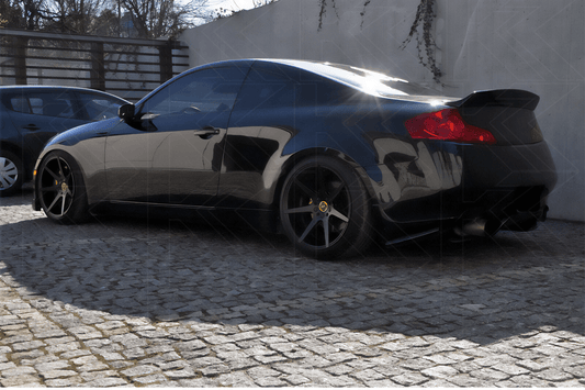 Infiniti V35 G35 Black Hyper Ducktail Style Duck Tail Trunk Spoiler (2003 - 2006)