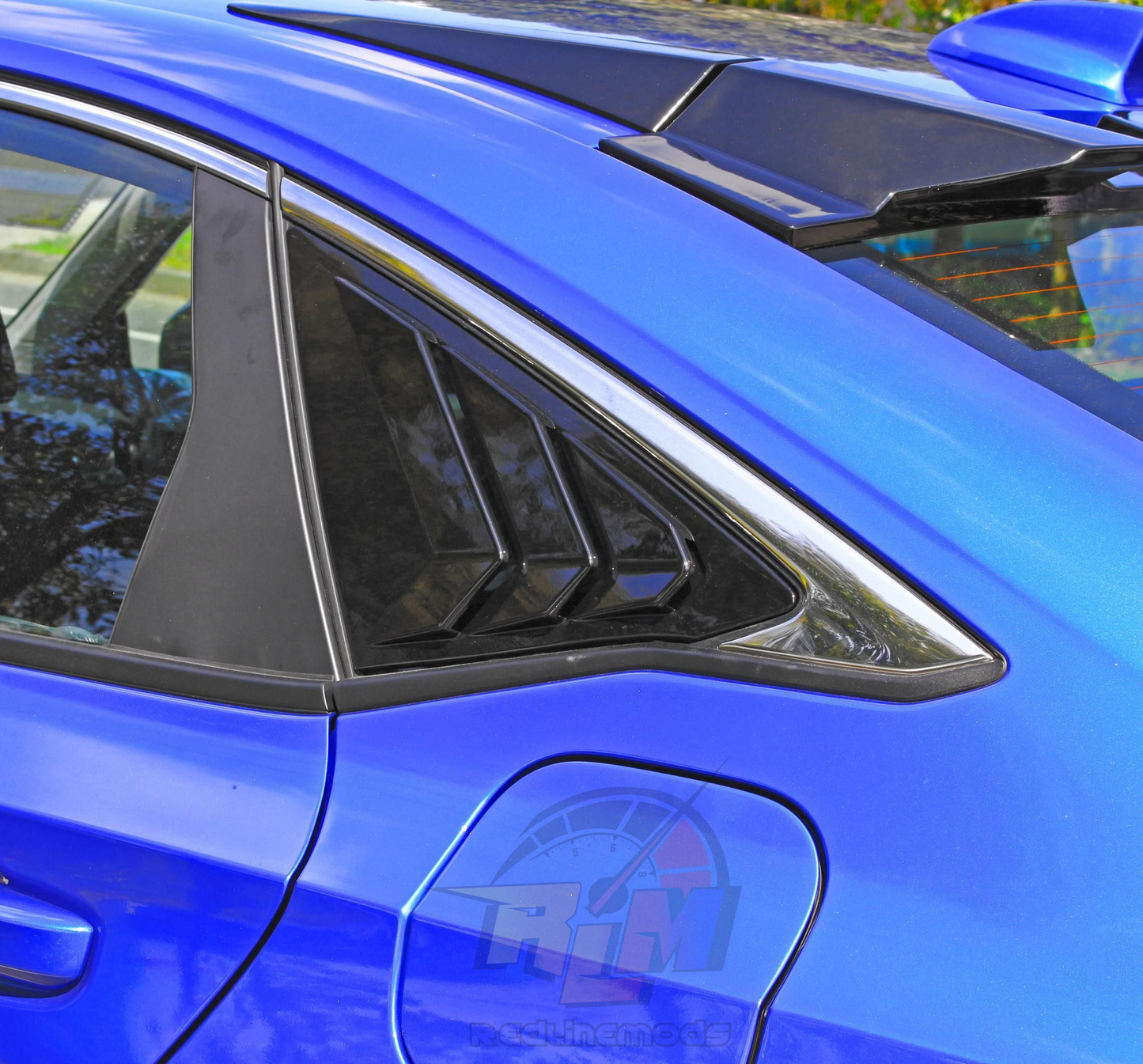 XGEN Side Louvers Gloss Black – 2022–2026 Honda Civic
