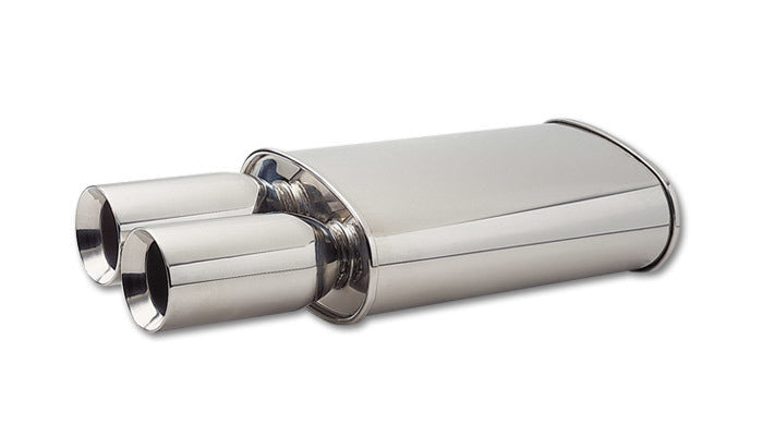 MUFFLER OVAL SS POLISHED 2.5IN