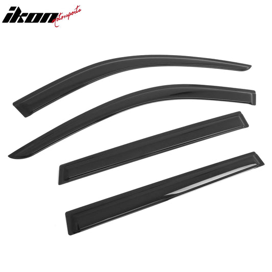 2020-2025 Kia Telluride 4PC Tape on Window Visors Vent Rain Sun Guards