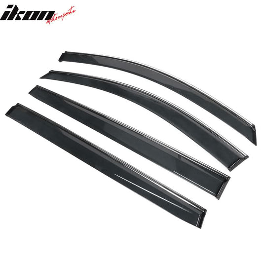 2021-2025 Toyota Sienna PC Injection Window Visor Chrome Trim 4PCS