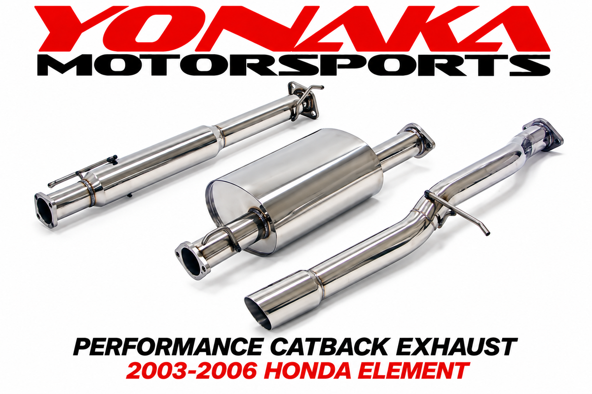 Yonaka 2003-2006 Honda Element Performance Catback Exhaust - FREE SHIPPING