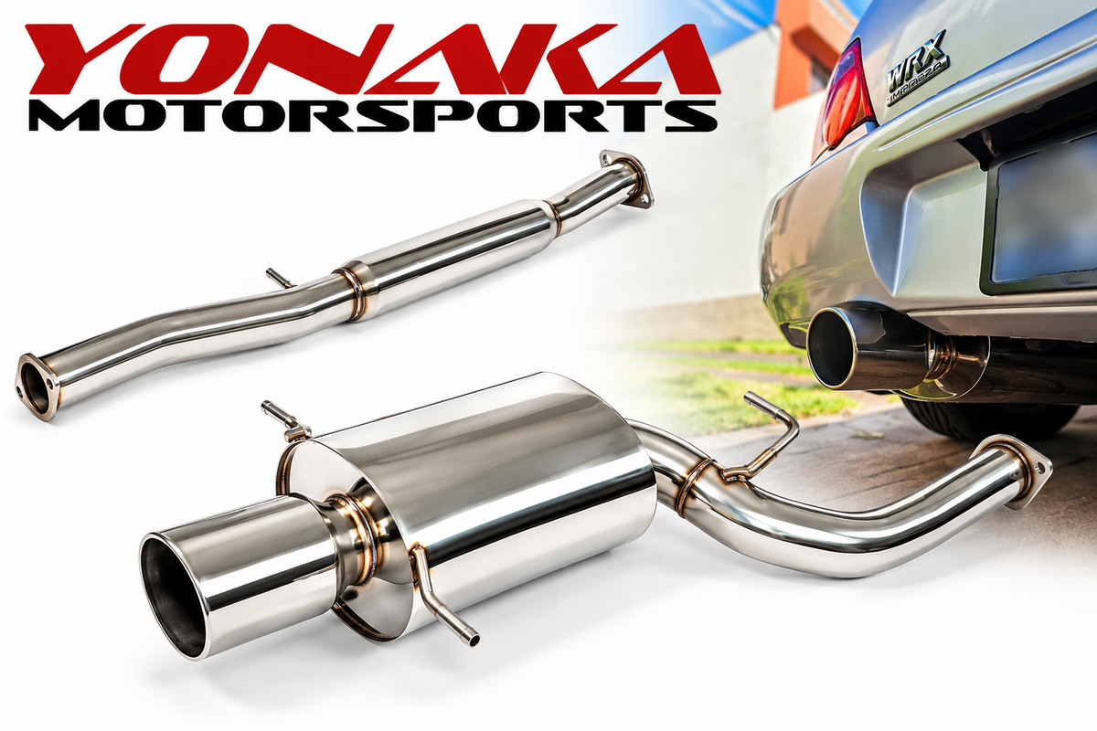 Yonaka 2002-2007 Subaru WRX / STI 3" Catback Exhaust - FREE SHIPPING