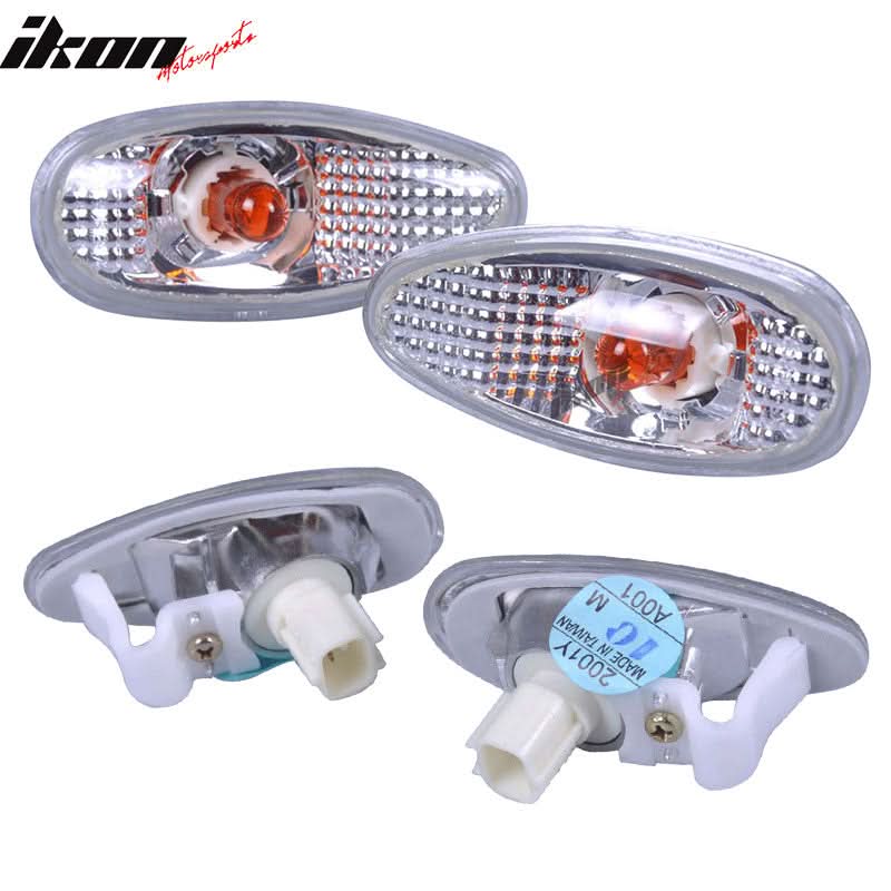 Fits Space Gear Side Maker Lights Lamps Crystal Clear Pair