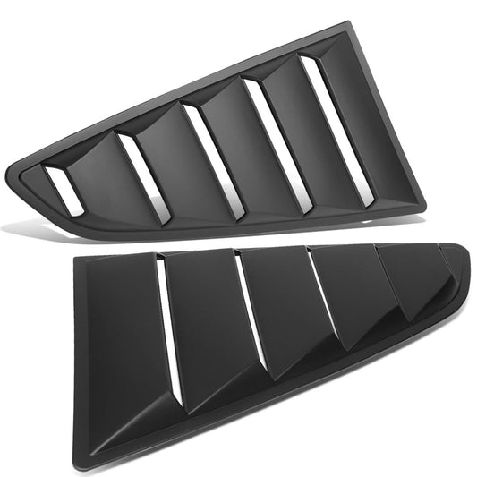 2015-2018 Ford Mustang Quarter Window Louvers - Black