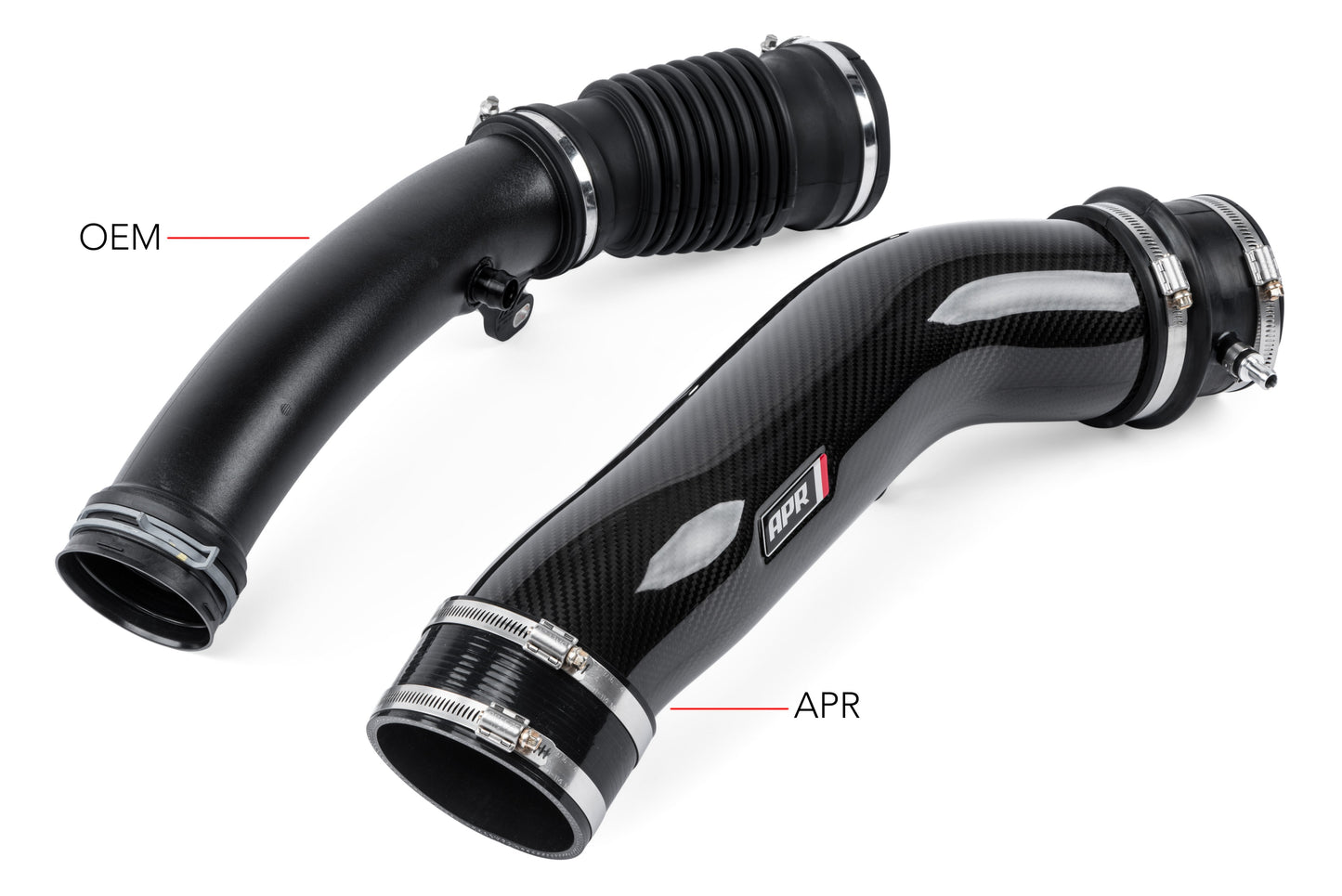 APR 2.5 TFSI EVO Turbocharger Inlet System - (Rear Carbon Tube Only)