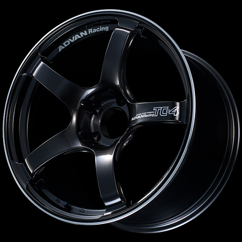 Advan TC4 15x8.0 / +28 Offset / 4x100 / 63mm Bore / Black Gunmetallic and Ring YAD5G28ABGR