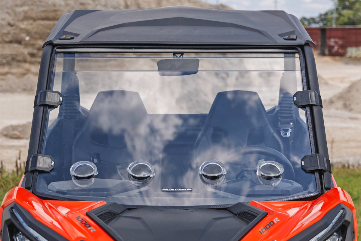 Rough Country Vented Full Windshield | Scratch Resistant | Can-Am Maverick Sport 1000R
