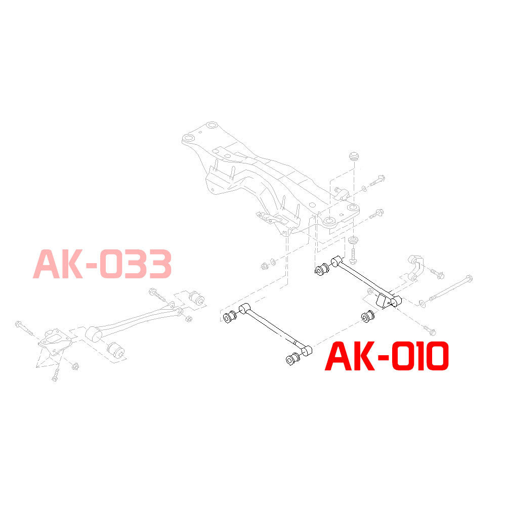 GODSPEED Subaru Legacy AWD (BC/BD) 1993-1999 Adjustable Rear Lateral Link Set