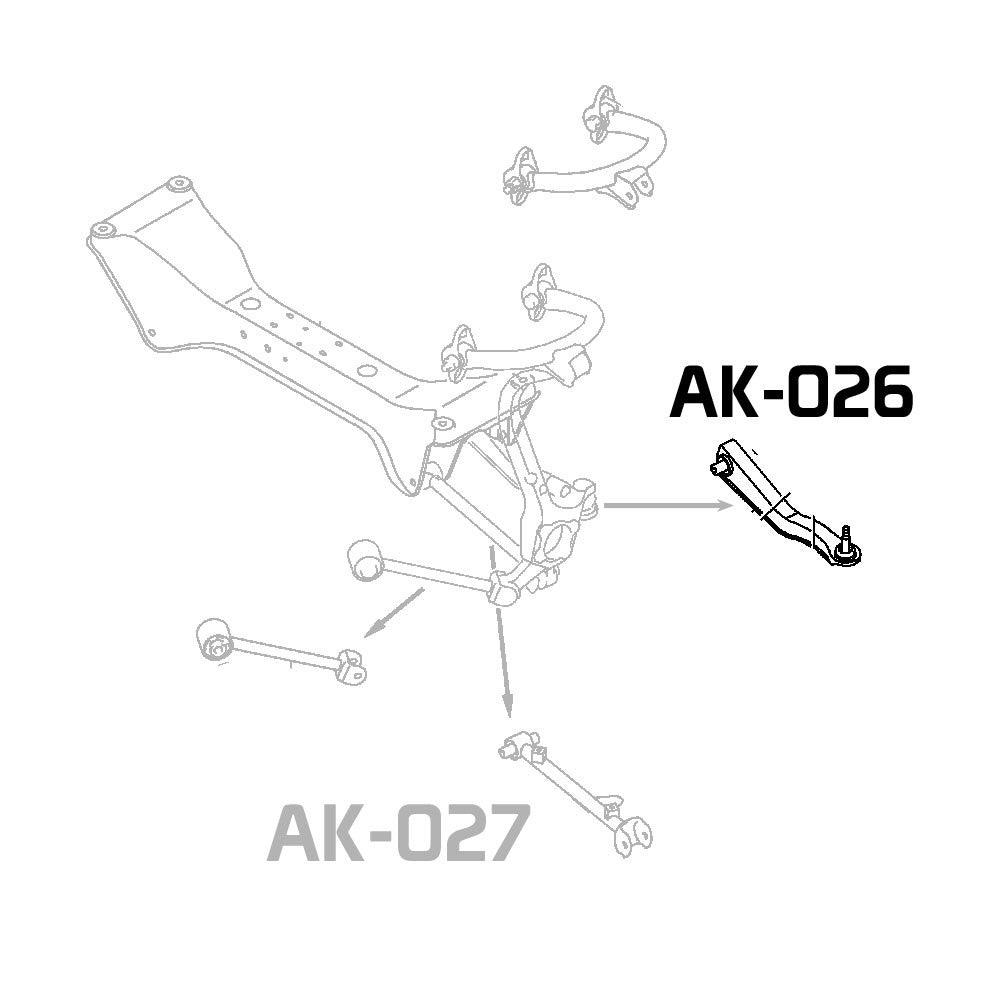 GODSPEED Chrysler Sebring Coupe (FJ/ST-22) 1995-05 Adjustable Rear Toe Arms With Ball Joints
