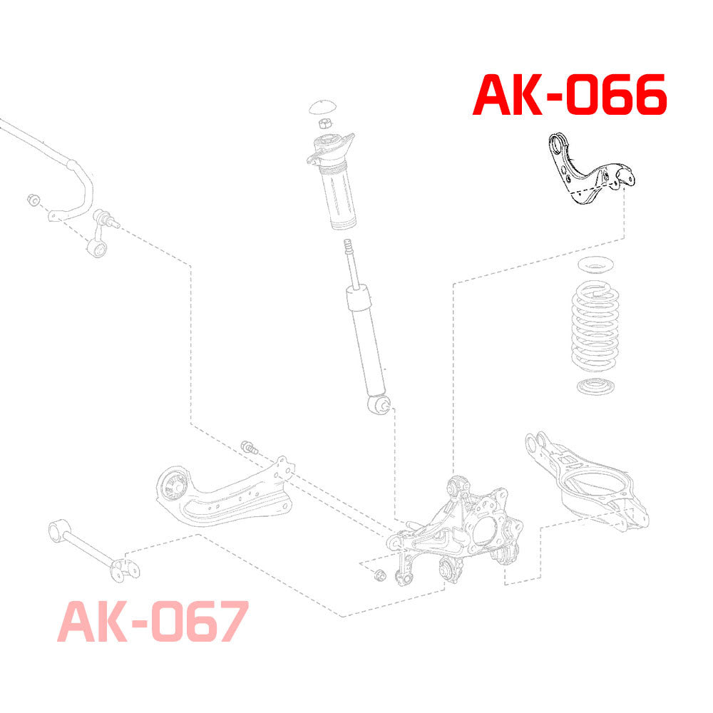 GODSPEED Toyota Prius Prime (2ZR-FXE) 2017-24 Adjustable Camber Rear Control Arms