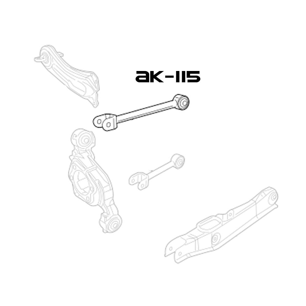 GODSPEED Chrysler 200 (JS) 2011-14 Adjustable Camber Rear Arms With Spherical Bearings