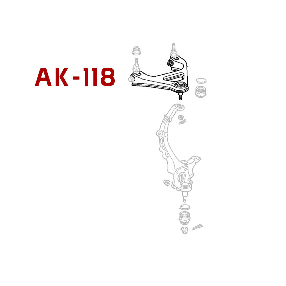 GODSPEED Honda Prelude (BA/BB) 1992-01 Adjustable Rear Upper Camber Arms With Ball Joints