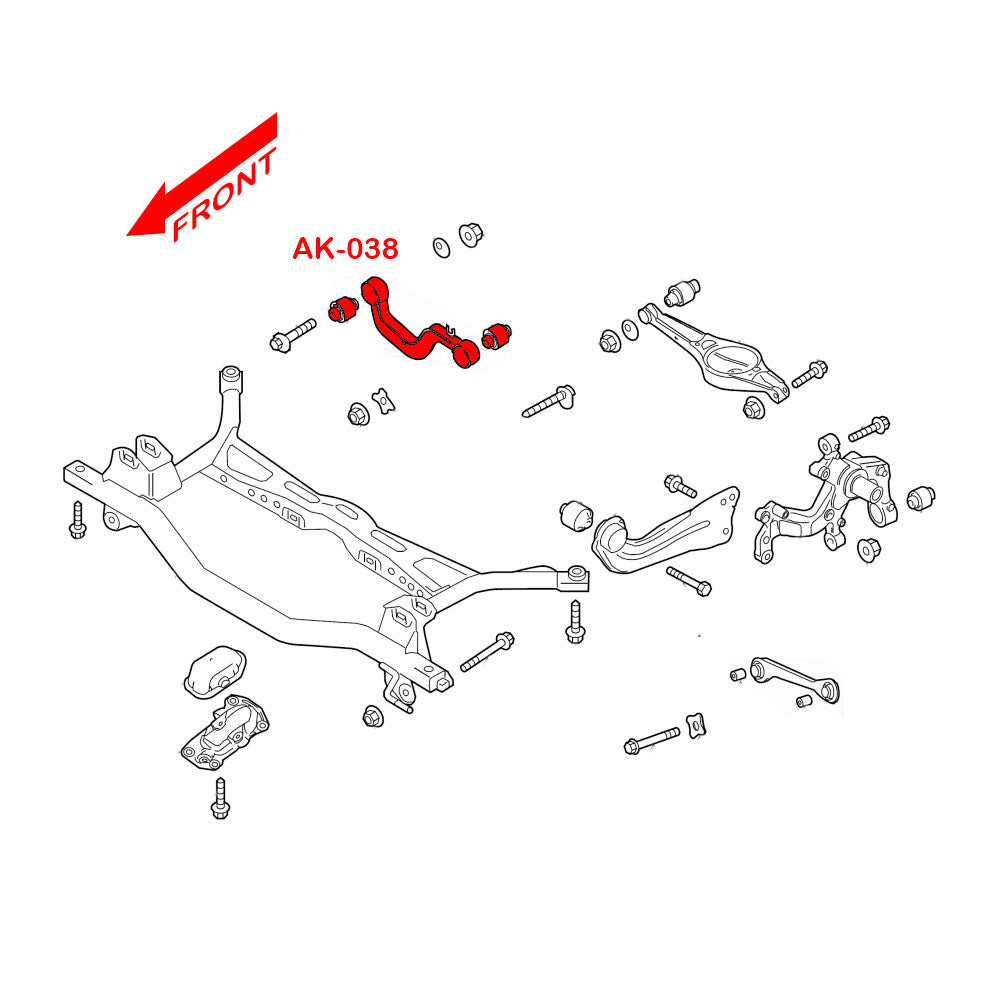 GODSPEED Volkswagen Scirocco (MK3) 2008-17 Adjustable Rear Camber Arms Billet Aluminum