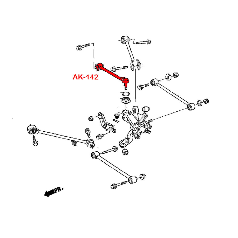 GODSPEED Acura MDX (YD1) 2001-06 Adjustable Rear Camber Arms With Spherical Bearings And Ball Joints