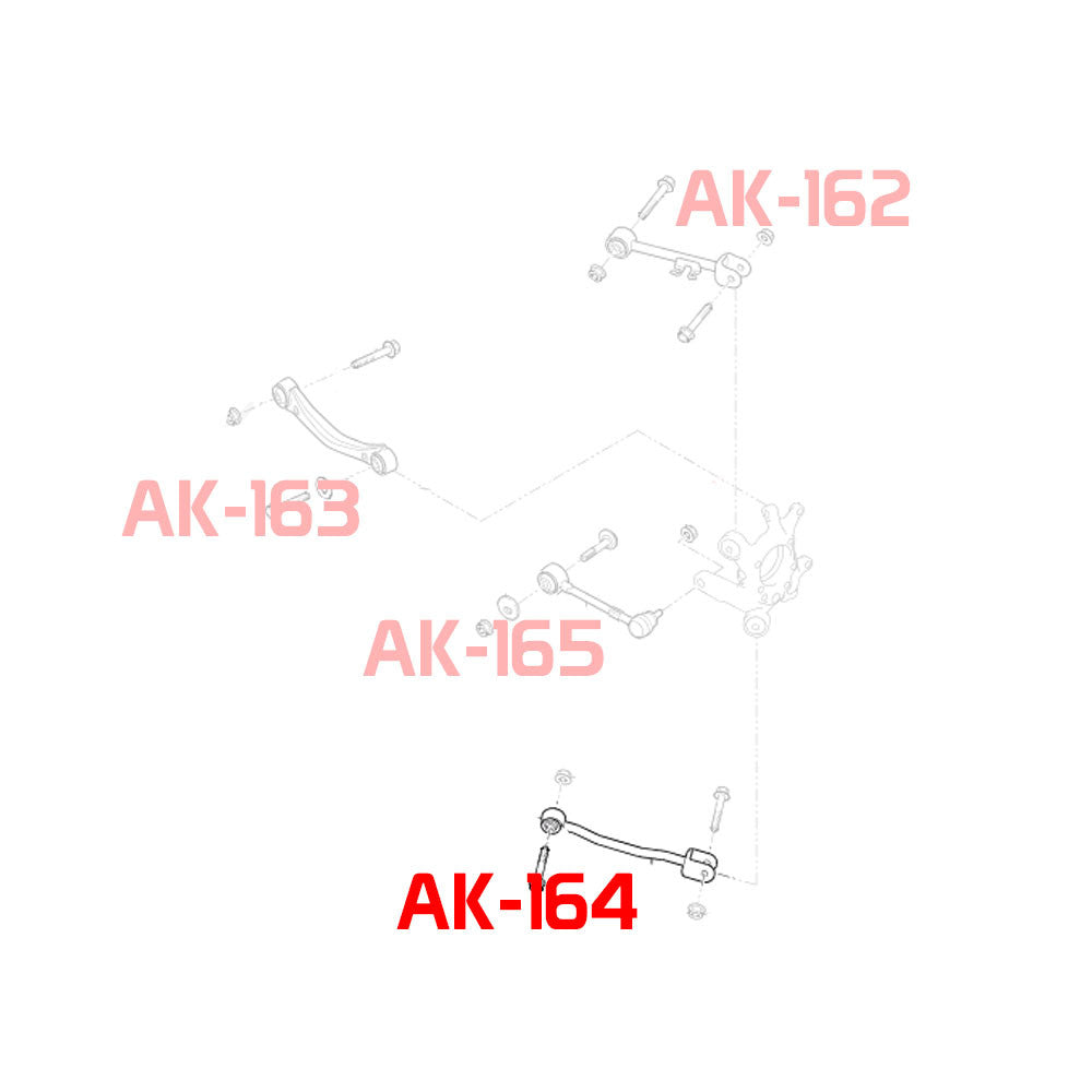 GODSPEED Hyundai Genesis Coupe (BK) 2009-16 Adjustable Rear Trailing Arms With Spherical Bearings