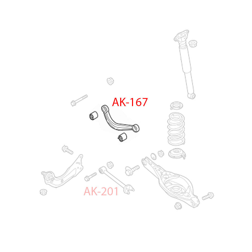 GODSPEED Mazda3 (BM/BN) 2014-18 Adjustable Rear Camber Arms With Spherical Bearings