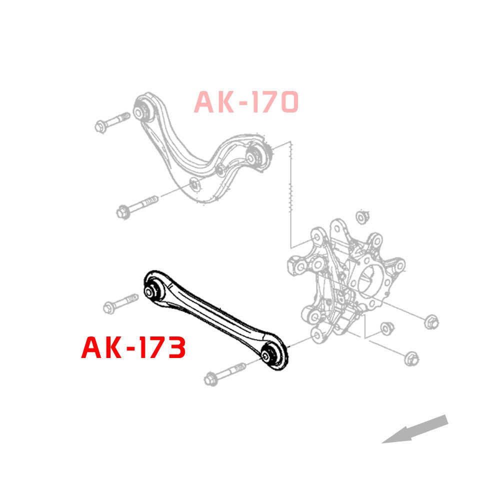 GODSPEED Acura Integra (DE4/5) 2023-25 Adjustable Rear Toe Arms With Spherical Bearings