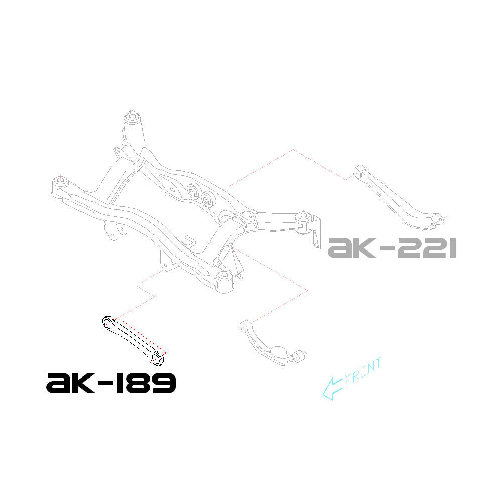 GODSPEED Subaru Baja (BT) 2003-06 Adjustable Rear Lateral Arms With Spherical Bearings Rear Forward