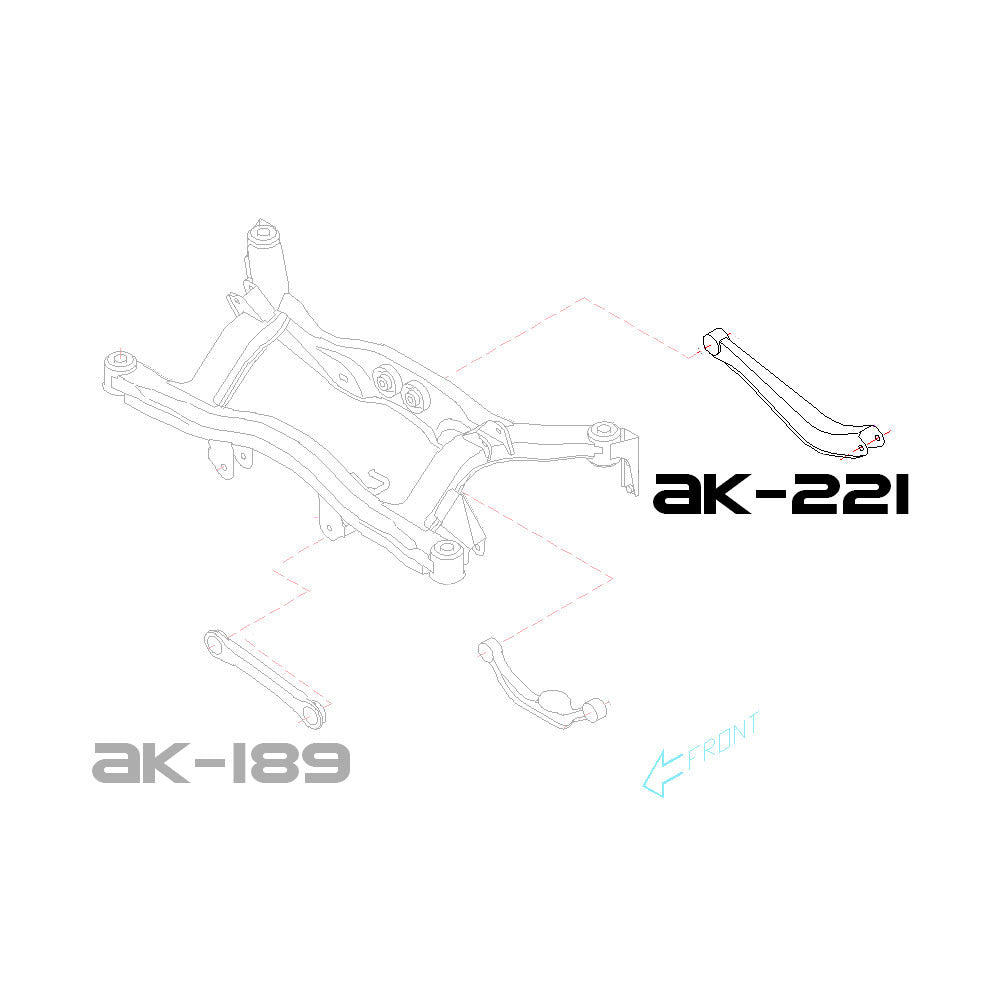 GODSPEED Subaru Baja (BT) 2003-06 Adjustable Rear Lateral Arms With Spherical Bearings