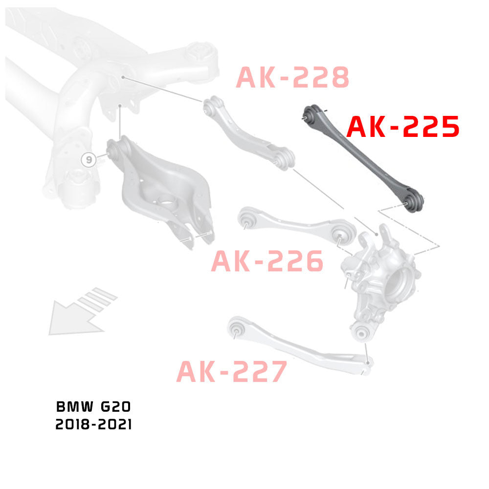 GODSPEED BMW 3-Series (G20) 2019-24 Adjustable Toe Rear Track Arms