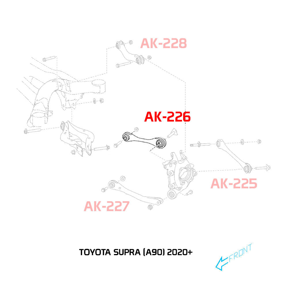 GODSPEED Toyota Supra (A90/A91) 2020-24 Adjustable Rear Upper Forward Arms
