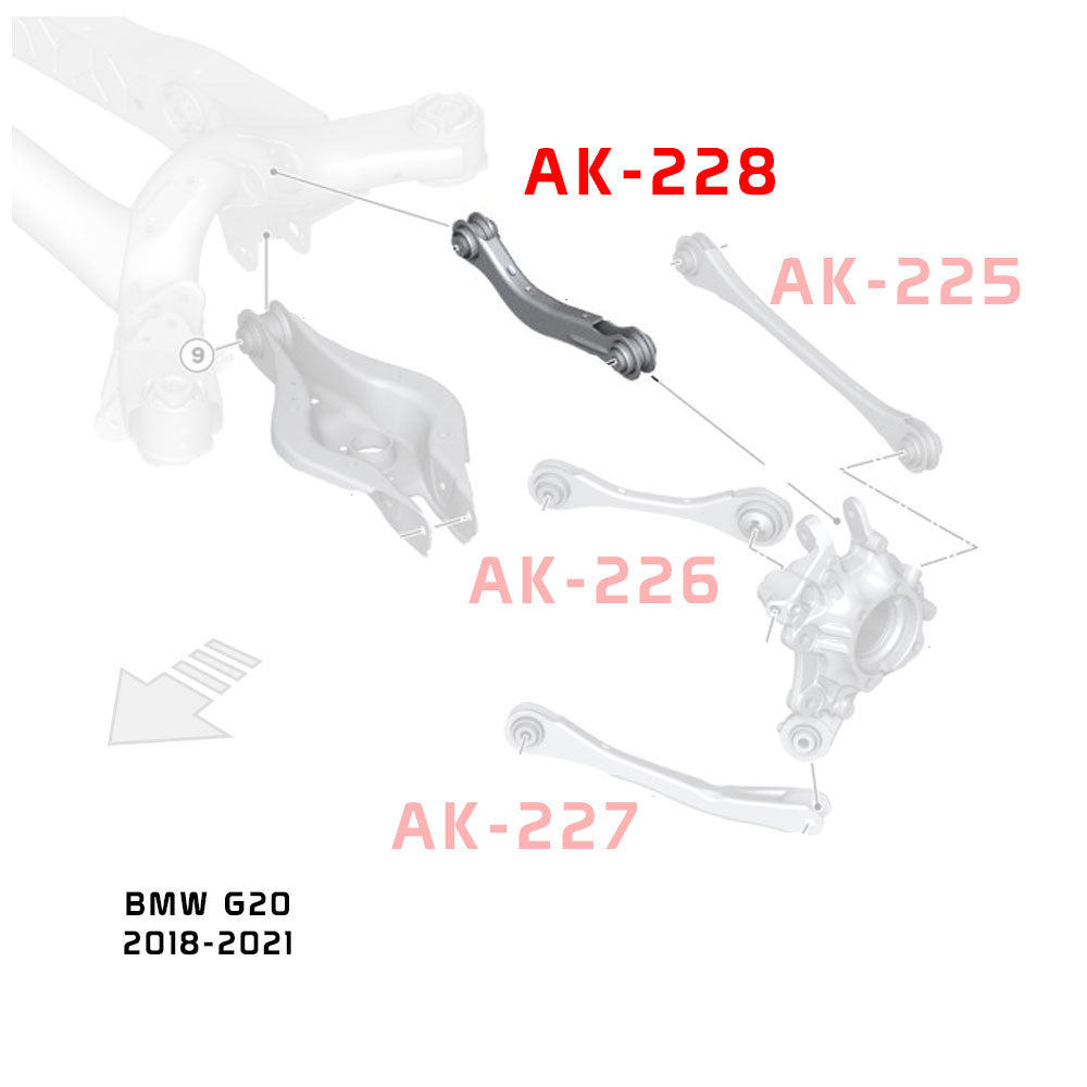 GODSPEED BMW 3-Series (G20) 2019-24 Adjustable Camber Rear Upper Arms