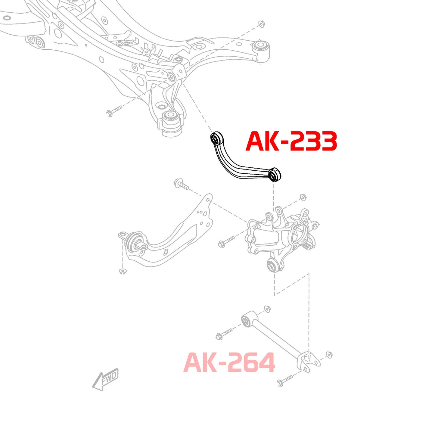 GODSPEED Mazda CX-5 (KE) 2013-16 Adjustable Camber Rear Upper Arms With Spherical Bearings