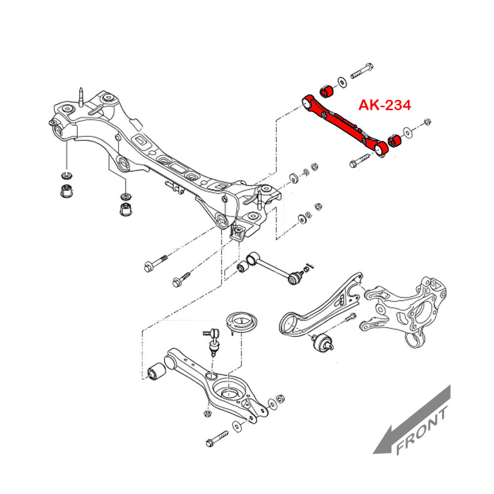 GODSPEED Hyundai Sonata (YF) 2011-14 Adjustable Rear Camber Arms With Spherical Bearings