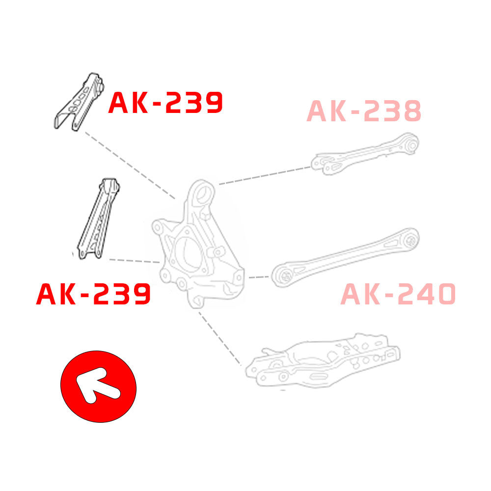 GODSPEED Chevrolet Camaro 2016-24 Adjustable Upper / Lower Traction Rod w/ Spherical Bearings