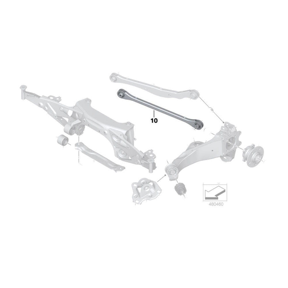 GODSPEED BMW 228i Gran Coupe / xDrive Gran Coupe (F44) 2020-24 Adjustable Rear Camber Arms With Spherical Bearings