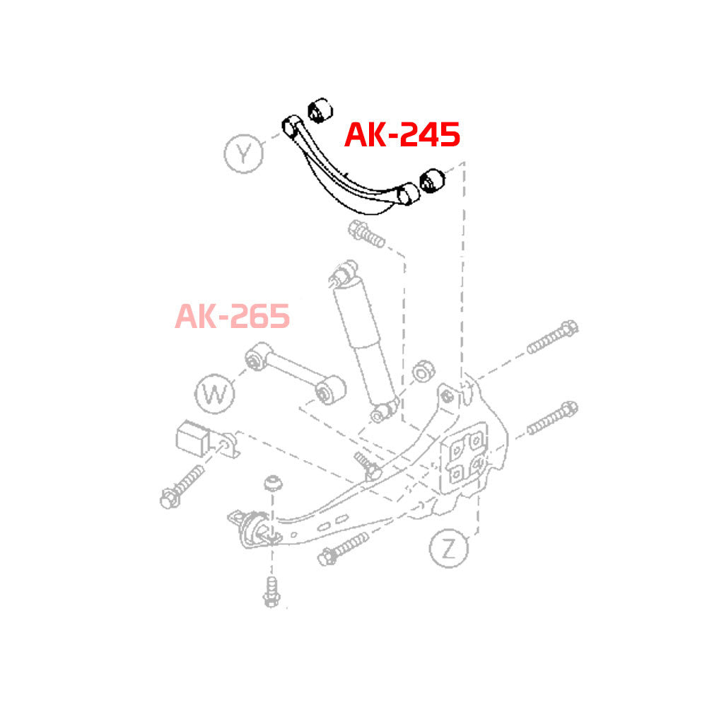GODSPEED Ford Fusion 2006-12 Adjustable Rear Camber Arms With Spherical Bearings