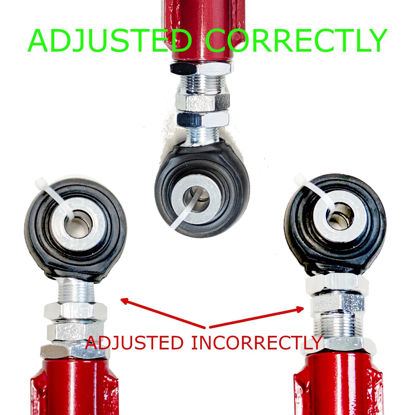 GODSPEED Mercedes-Benz CL500 / CL550 (C216) 2007-14 Adjustable Camber Rear Upper Arms w/ Spherical Bearings