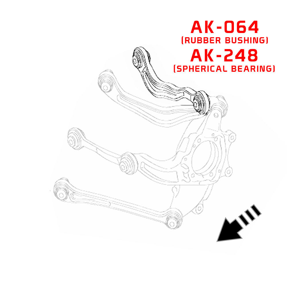 GODSPEED Mercedes-Benz CL500 / CL550 (C216) 2007-14 Adjustable Camber Rear Upper Arms w/ Spherical Bearings
