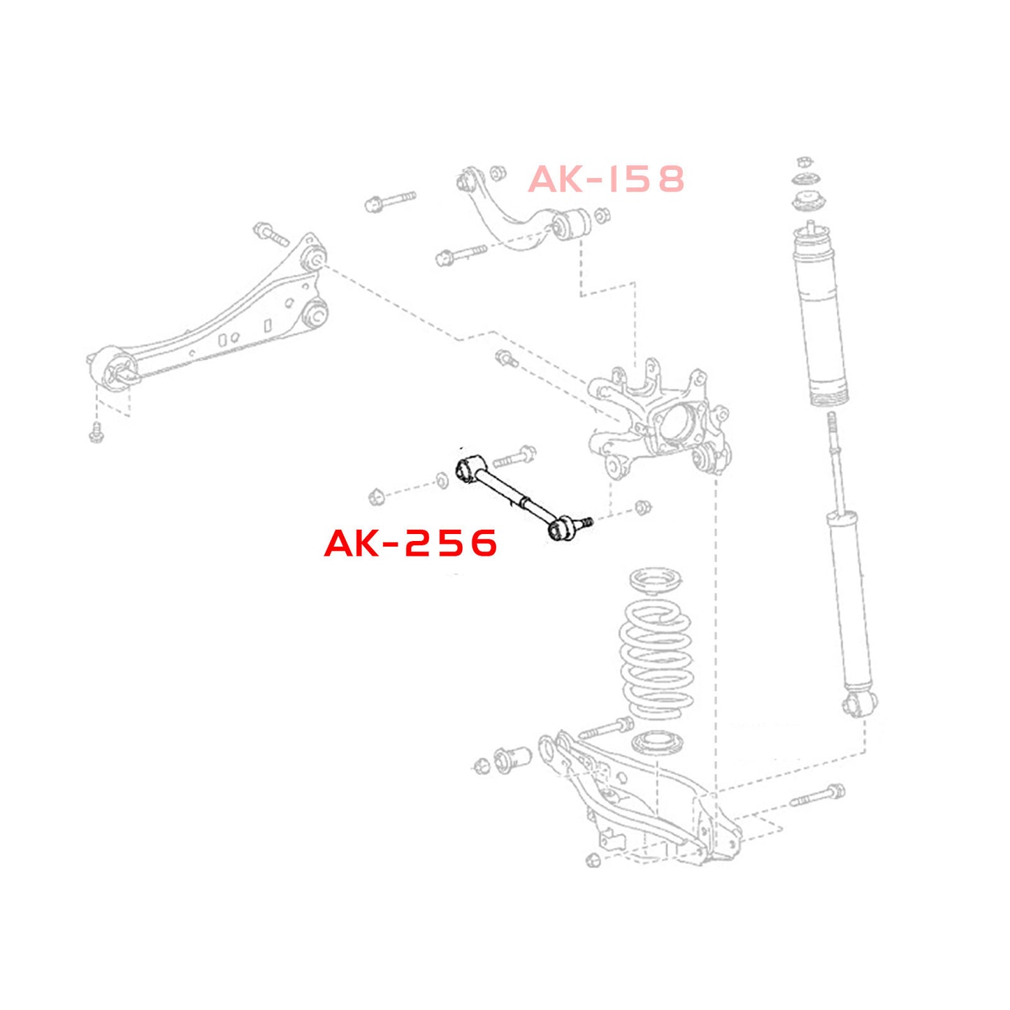 GODSPEED Toyota RAV4 (XA40) 2013-18 Adjustable Rear Toe Rear Arms With Spherical Ball Joints