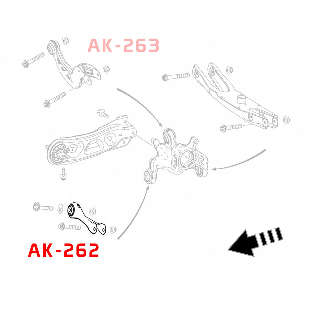 GODSPEED Mercedes-Benz B-CLass (W246) 2013-19 Adjustable Rear Toe Arms w/ Spherical Bearings