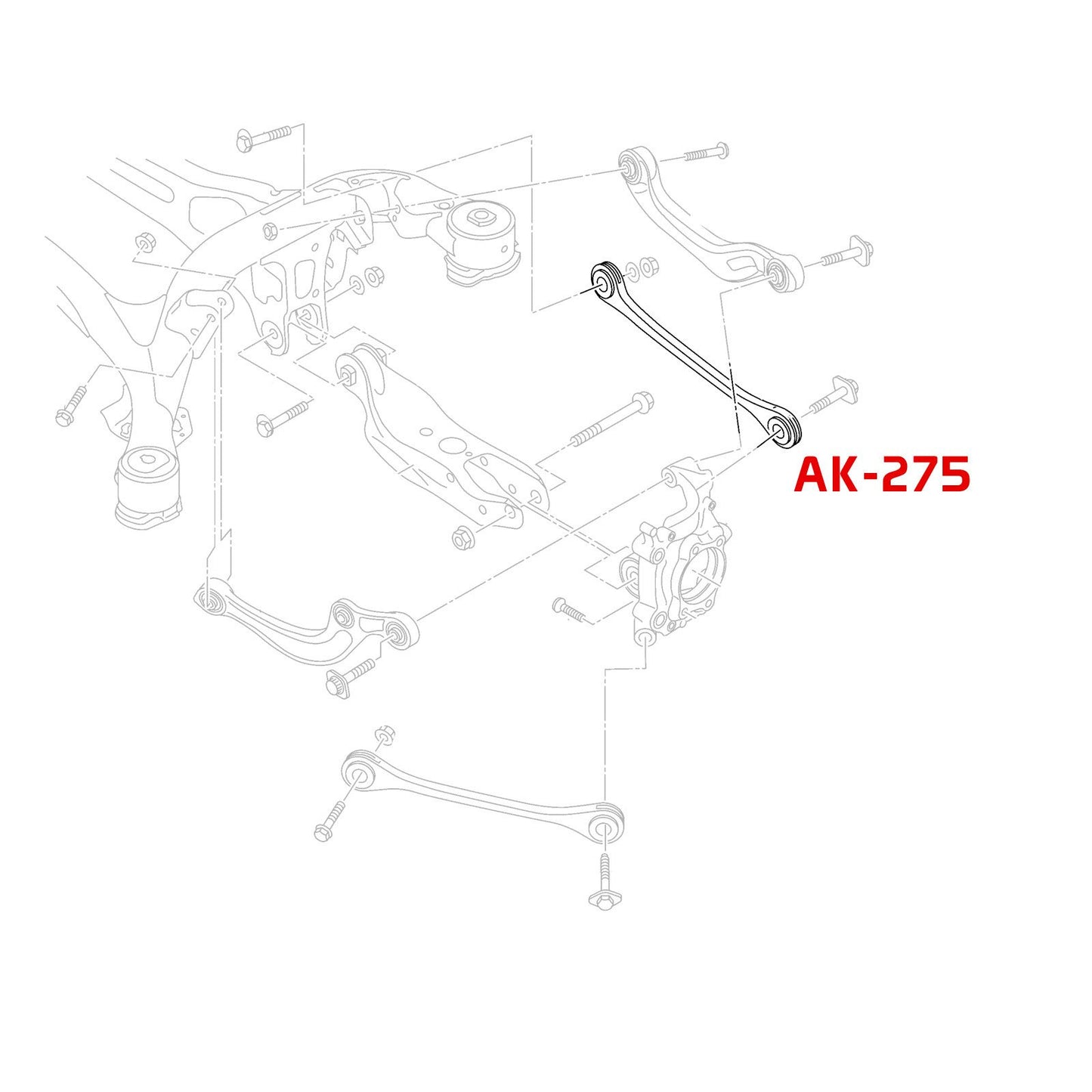 GODSPEED Audi A4 allroad (B8) 2013-16 Adjustable Rear Lateral Arms With Spherical Bearings