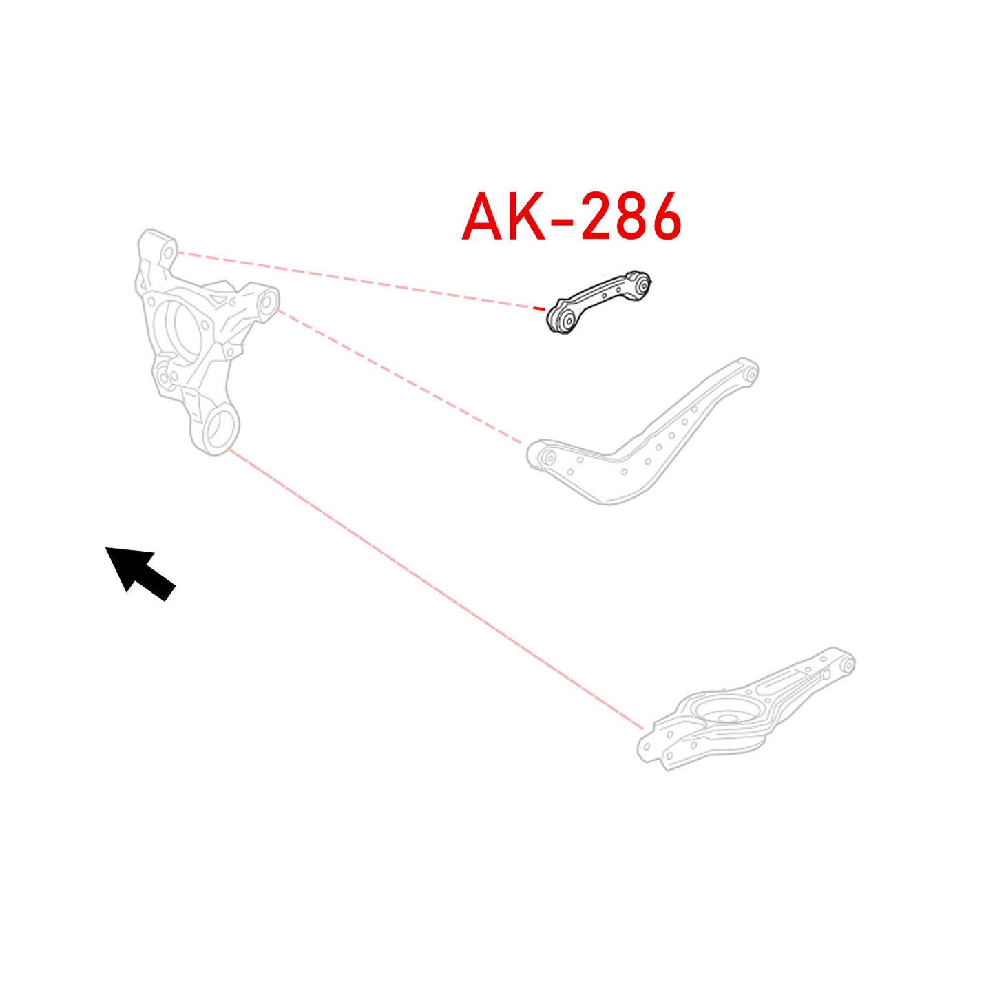 GODSPEED Buick Regal Sportback FWD 2018-20 Adjustable Rear Lateral Links w/ Spherical Bearings