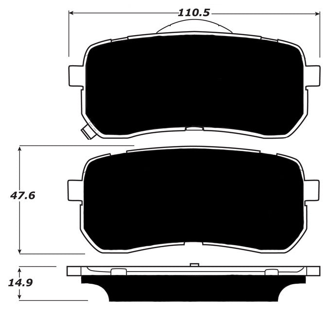 Porterfield Brake Pads for 2016 KIA SEDONA