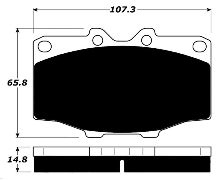 Porterfield Brake Pads for 1984 TOYOTA Pickup 4WD